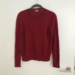 COS burgundy cotton sweater